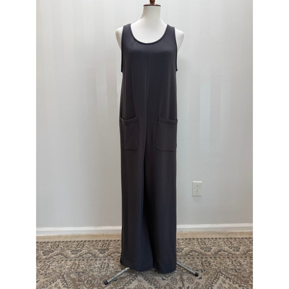 Madewell Broadway Pull-On Jumpsuit Gray Sz M